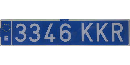 MATRÍCULA LARGA ACRÍLICA TAXI / VTC 52X11